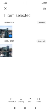 Press the select all icon.