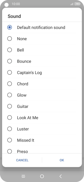 Press the required message tones to hear them.