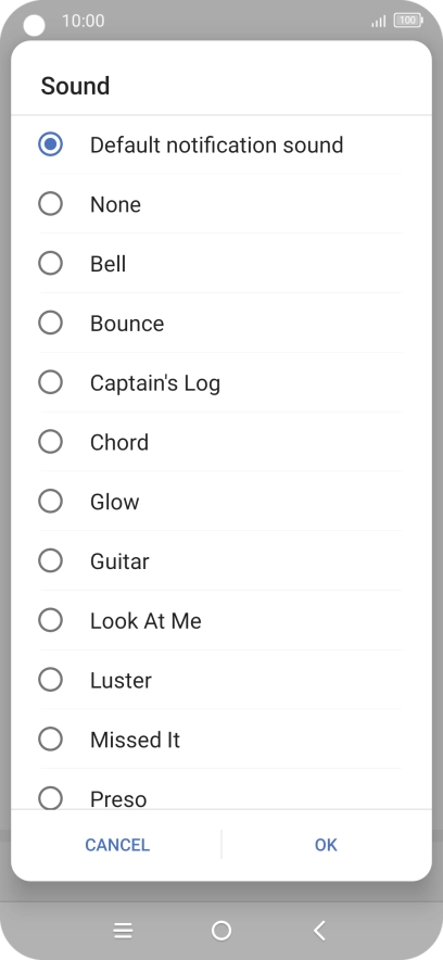 Press the required message tones to hear them.
