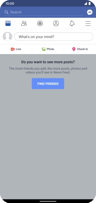 Press the text input field.