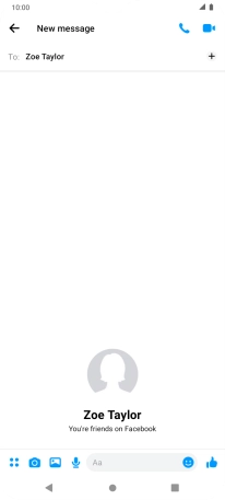 Press the text input field.