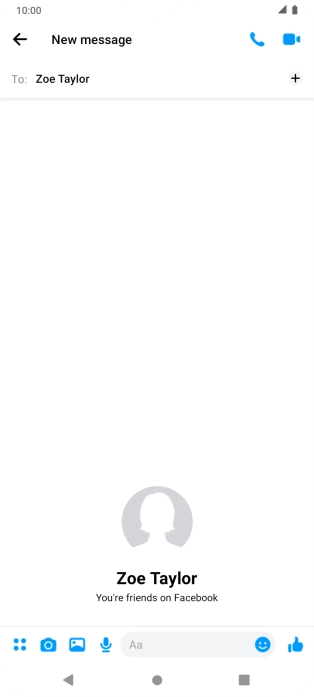 Press the text input field.