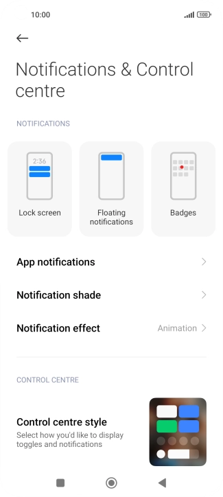 Press App notifications.