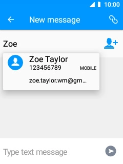 Select the required contact.