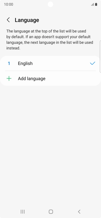 Press Add language.