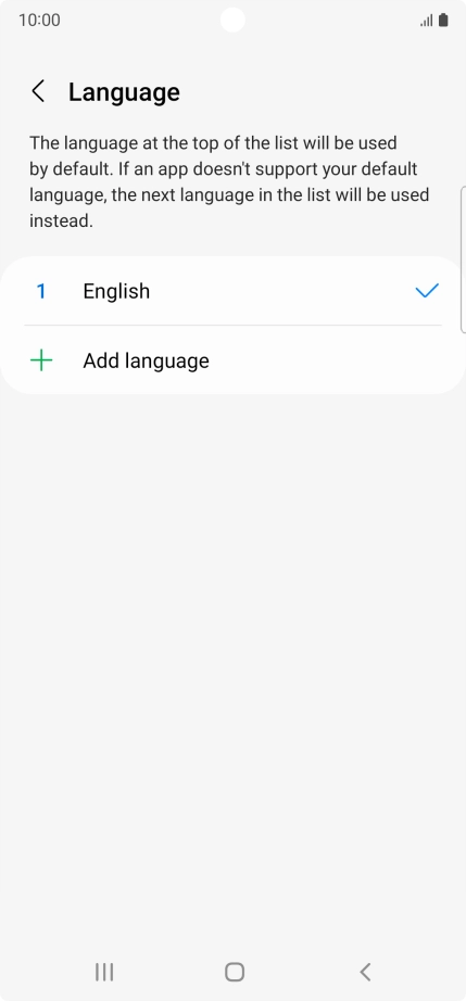 Press Add language.
