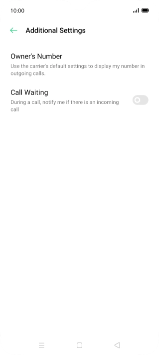 Press Owner's Number.