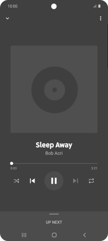 Press arrow right to go to the next audio file.
