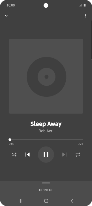 Press arrow right to go to the next audio file.