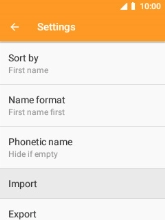 Select Import.