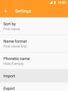 Select Import.