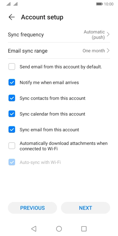 Press Sync frequency.