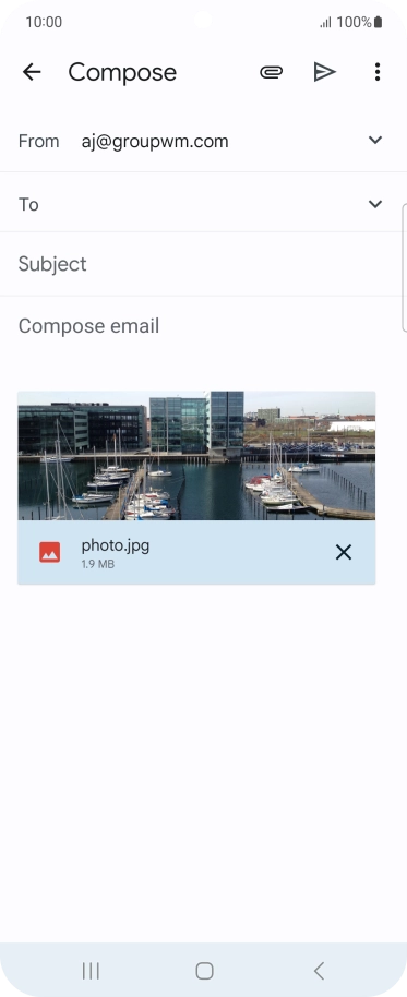 Press the field next to 