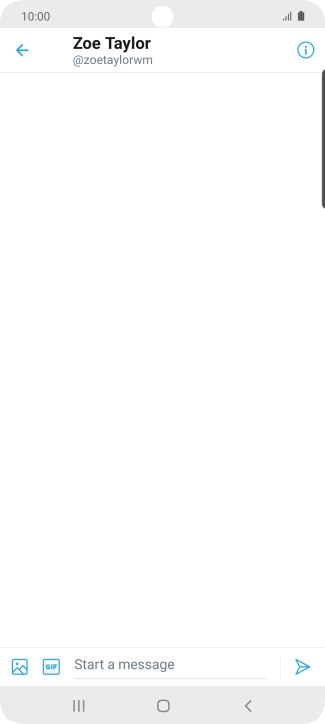 Press the text input field.