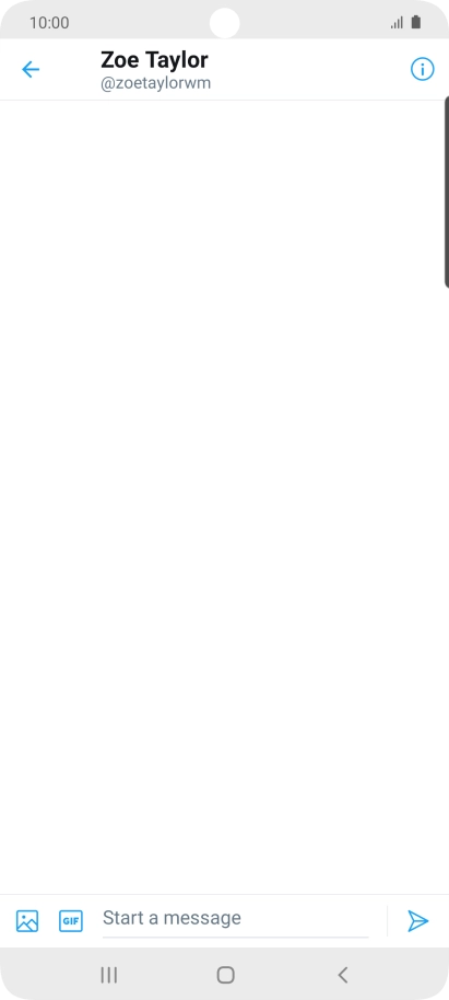 Press the text input field.