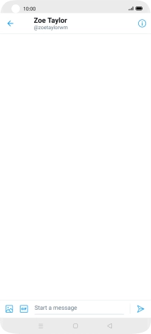 Press the text input field.