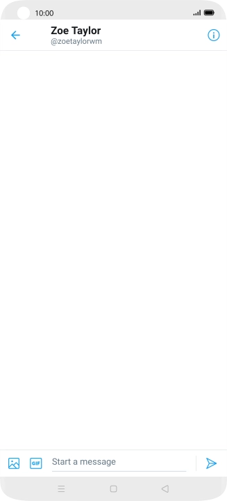 Press the text input field.