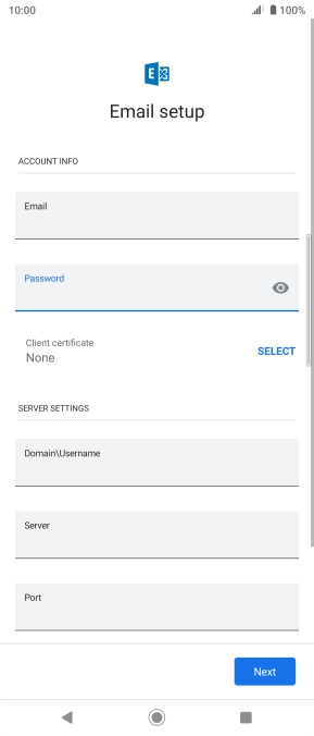To turn on the function, press SELECT and follow the instructions on the screen to install the required certificate.