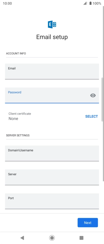 To turn on the function, press SELECT and follow the instructions on the screen to install the required certificate.