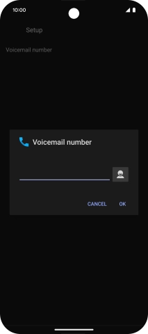 Key in +447836121121 and press OK.