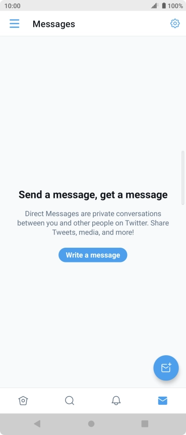 Press the new message icon.