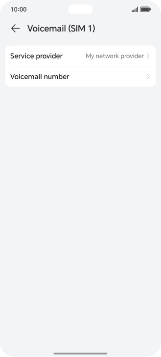 Press Voicemail number.