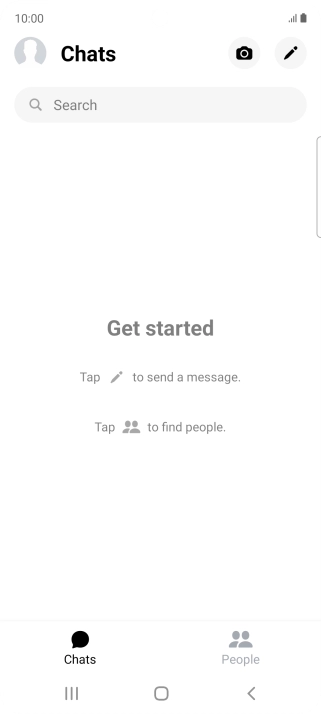 Press the new message icon.