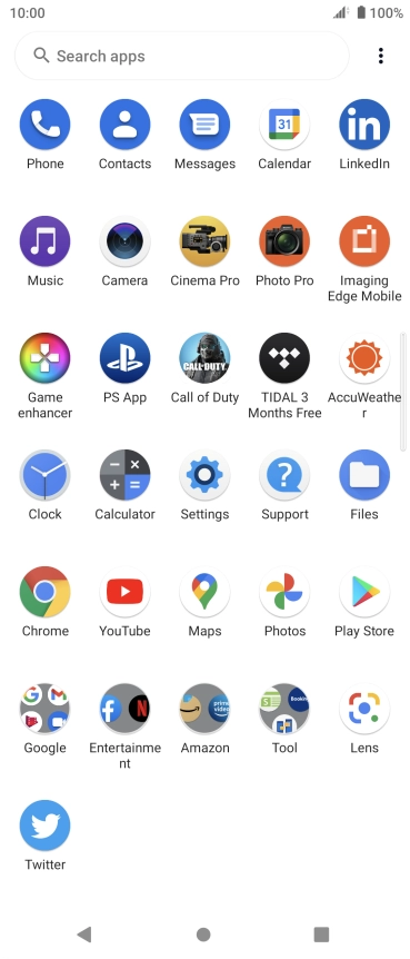Press Google.
