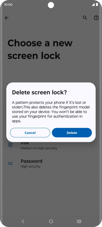 Press Delete.