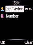 Select Number and key in the required phone number.
