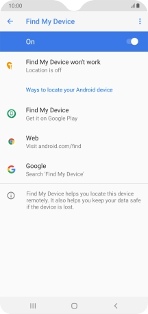 Press the Home key to return to the home screen.