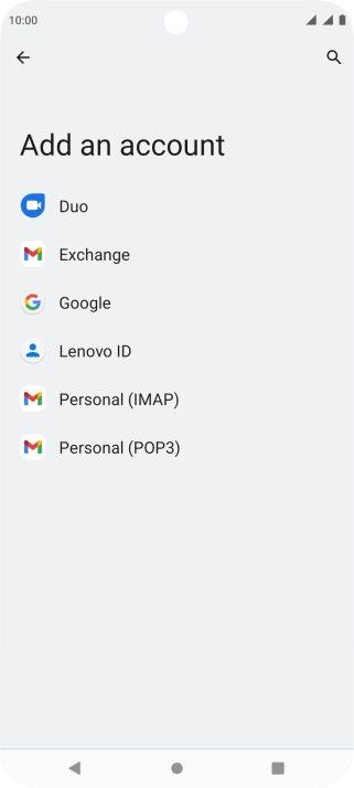 Press Google.