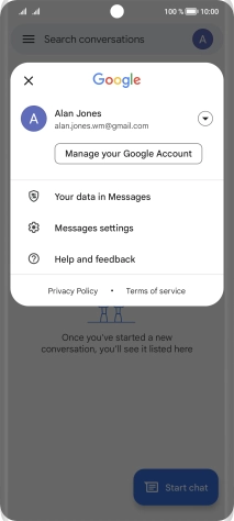 Press Messages settings.
