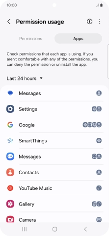 Press the drop down list.