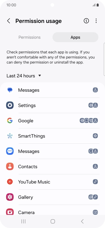 Press the drop down list.