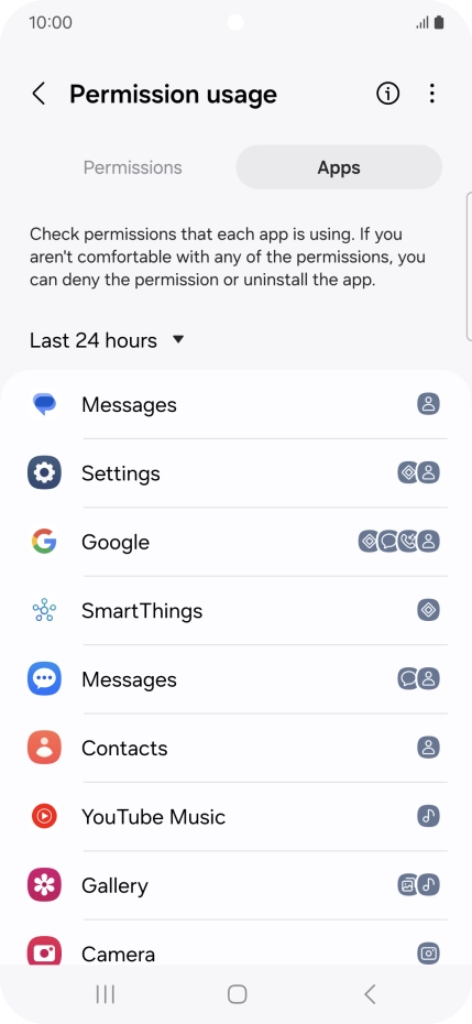 Press the drop down list.