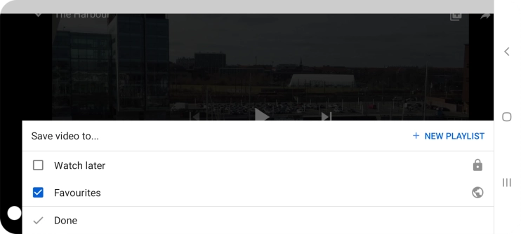Press the required playlist.