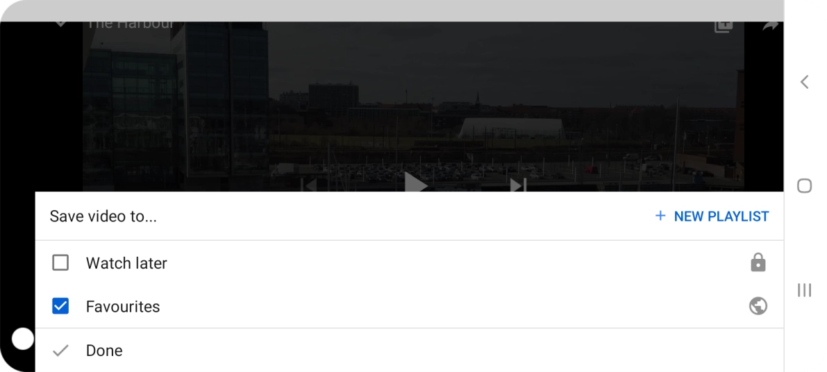 Press the required playlist.