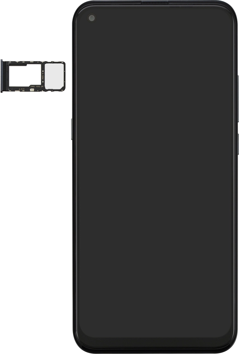 Turn the memory card so the angled corner of the memory card matches the angled corner of the memory card holder and place the card in the holder.