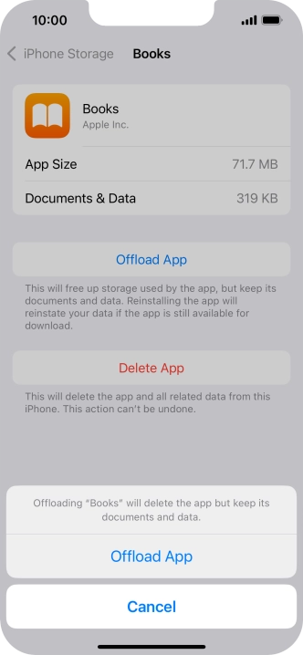 Press Offload App.