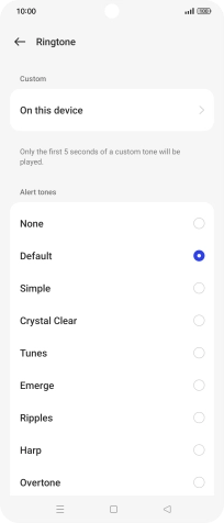 Press the required message tones to hear them.