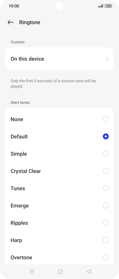 Press the required message tones to hear them.