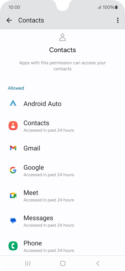 Press the required app.