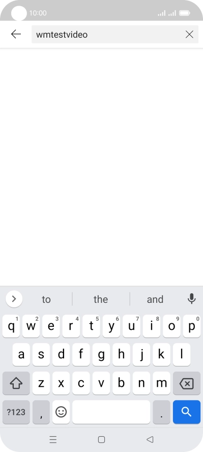 Key in the required search word and press the search icon.