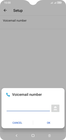 Key in +447836121121 and press OK.