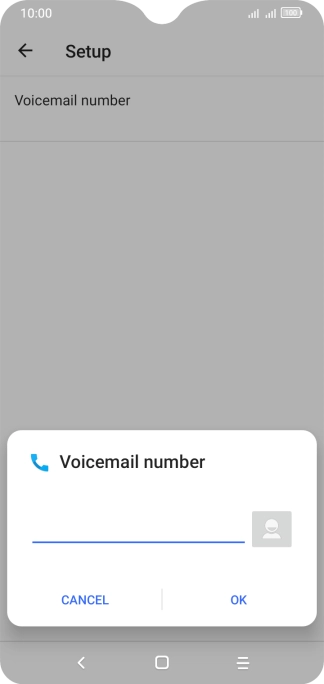 Key in +447836121121 and press OK.