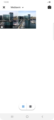 Press the required picture or video clip.