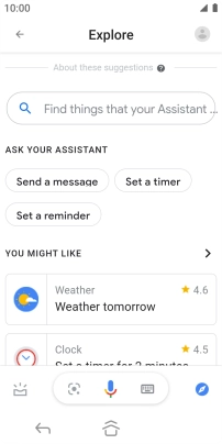 Press the profile icon.