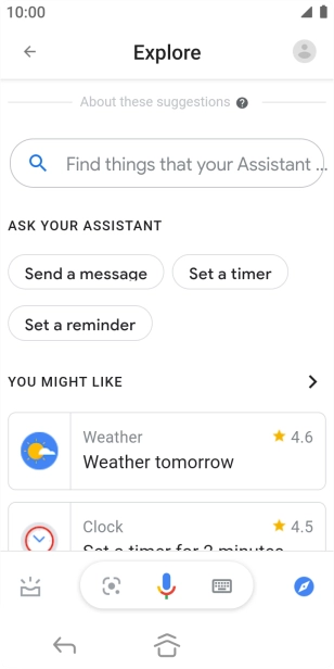 Press the profile icon.
