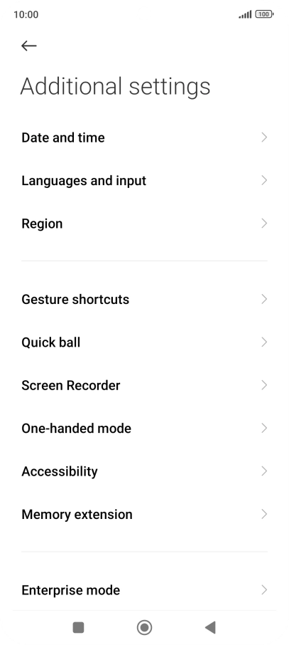 Press Languages and input.